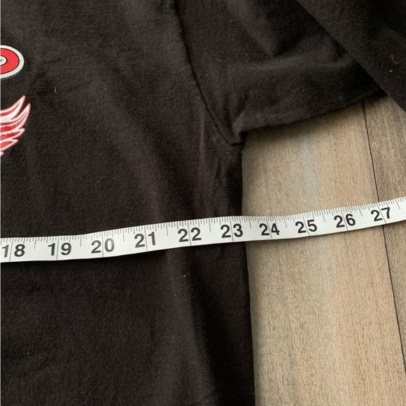 Vtg 90s 2000s Lee Sport Detroit Red Wings hockey cursive short sleeve tshirt - Picture 3 of 5